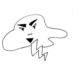 Dessins à colorier: Nuage et Orage - Coloriages à Imprimer Gratuits