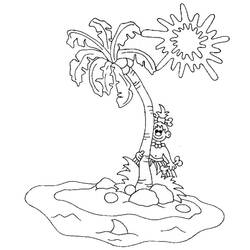 Dessin à colorier: Palmier (Nature et saisons) #161144 - Coloriages à Imprimer Gratuits