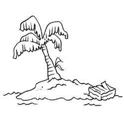 Dessin à colorier: Palmier (Nature et saisons) #161214 - Coloriages à Imprimer Gratuits