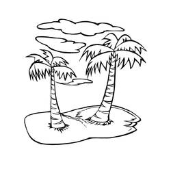Dessin à colorier: Palmier (Nature et saisons) #200715 - Coloriages à Imprimer Gratuits