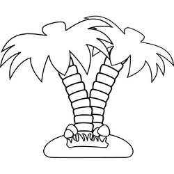 Dessin à colorier: Palmier (Nature et saisons) #200719 - Coloriages à Imprimer Gratuits
