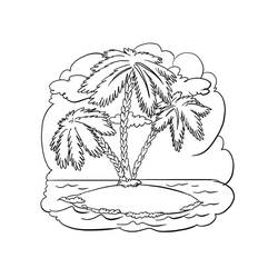 Dessin à colorier: Palmier (Nature et saisons) #200723 - Coloriages à Imprimer Gratuits