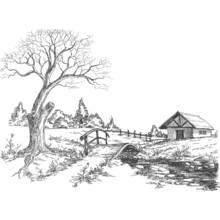 Dessin à colorier: Paysage (Nature et saisons) #165765 - Coloriages à Imprimer Gratuits