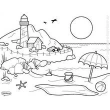 Dessin à colorier: Paysage (Nature et saisons) #165776 - Coloriages à Imprimer Gratuits