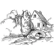 Dessin à colorier: Paysage (Nature et saisons) #165783 - Coloriages à Imprimer Gratuits