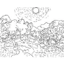 Dessin à colorier: Paysage (Nature et saisons) #165785 - Coloriages à Imprimer Gratuits