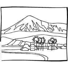 Dessin à colorier: Paysage (Nature et saisons) #165889 - Coloriages à Imprimer Gratuits