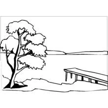 Dessin à colorier: Paysage (Nature et saisons) #165932 - Coloriages à Imprimer Gratuits