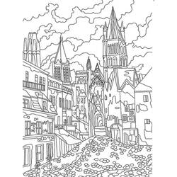 Dessin à colorier: Paysage (Nature et saisons) #193976 - Coloriages à Imprimer Gratuits