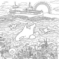 Coloriage Paysage (Nature et saisons) #193999 à imprimer et colorier