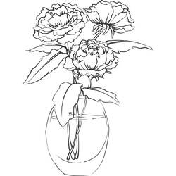 Dessin à colorier: Pivoine (Nature et saisons) #176429 - Coloriages à Imprimer Gratuits