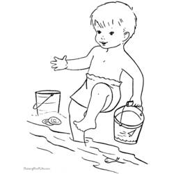 Dessin à colorier: Plage (Nature et saisons) #159000 - Coloriages à Imprimer Gratuits
