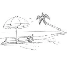 Dessin à colorier: Plage (Nature et saisons) #159119 - Coloriages à Imprimer Gratuits