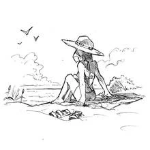 Dessin à colorier: Plage (Nature et saisons) #159178 - Coloriages à Imprimer Gratuits