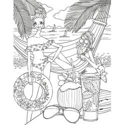 Coloriage Plage (Nature et saisons) #191867 à imprimer et colorier