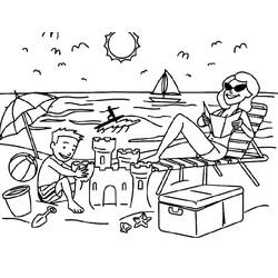 Coloriage Plage (Nature et saisons) #191898 à imprimer et colorier