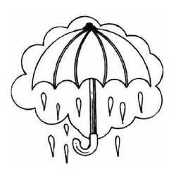 Dessin à colorier: Pluie (Nature et saisons) #158212 - Coloriages à Imprimer Gratuits