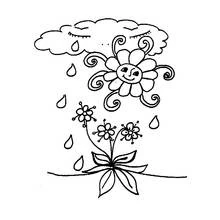 Dessin à colorier: Pluie (Nature et saisons) #158228 - Coloriages à Imprimer Gratuits