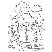 Dessin à colorier: Pluie (Nature et saisons) #158259 - Coloriages à Imprimer Gratuits