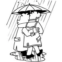 Dessin à colorier: Pluie (Nature et saisons) #158367 - Coloriages à Imprimer Gratuits