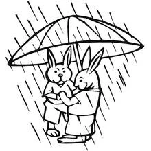 Dessin à colorier: Pluie (Nature et saisons) #158372 - Coloriages à Imprimer Gratuits