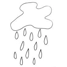 Dessin à colorier: Pluie (Nature et saisons) #158406 - Coloriages à Imprimer Gratuits