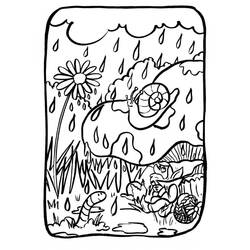 Dessin à colorier: Pluie (Nature et saisons) #193769 - Coloriages à Imprimer Gratuits
