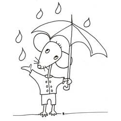 Dessin à colorier: Pluie (Nature et saisons) #193773 - Coloriages à Imprimer Gratuits