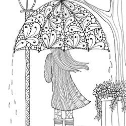 Dessin à colorier: Pluie (Nature et saisons) #193775 - Coloriages à Imprimer Gratuits