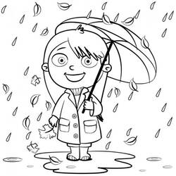 Dessin à colorier: Pluie (Nature et saisons) #193782 - Coloriages à Imprimer Gratuits