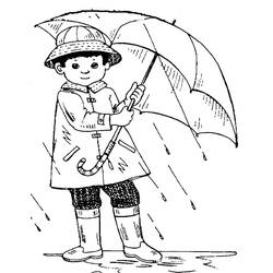 Dessin à colorier: Pluie (Nature et saisons) #193789 - Coloriages à Imprimer Gratuits