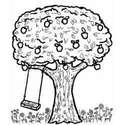 Dessin à colorier: Pommier (Nature et saisons) #163741 - Coloriages à Imprimer Gratuits