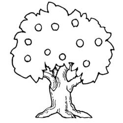 Dessin à colorier: Pommier (Nature et saisons) #163743 - Coloriages à Imprimer Gratuits