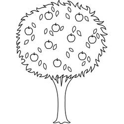 Dessin à colorier: Pommier (Nature et saisons) #163744 - Coloriages à Imprimer Gratuits