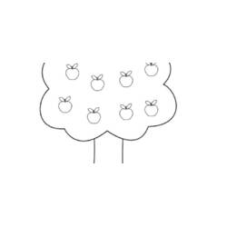 Dessin à colorier: Pommier (Nature et saisons) #163755 - Coloriages à Imprimer Gratuits