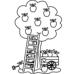 Dessin à colorier: Pommier (Nature et saisons) #163775 - Coloriages à Imprimer Gratuits