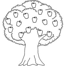 Coloriage Pommier (Nature et saisons) #174084 à imprimer et colorier