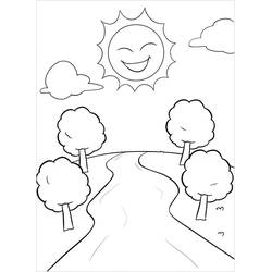 Coloriage Rivière (Nature et saisons) #188053 à imprimer et colorier