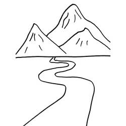 Coloriage Rivière (Nature et saisons) #188055 à imprimer et colorier