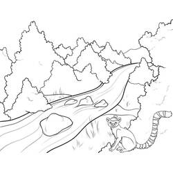 Dessin à colorier: Rivière (Nature et saisons) #188057 - Coloriages à Imprimer Gratuits