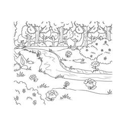 Coloriage Rivière (Nature et saisons) #188061 à imprimer et colorier