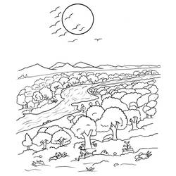 Coloriage Rivière (Nature et saisons) #188063 à imprimer et colorier