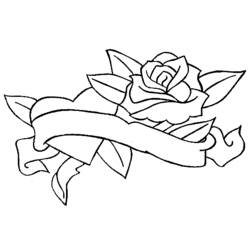 Dessin à colorier: Roses (Nature et saisons) #161880 - Coloriages à Imprimer Gratuits