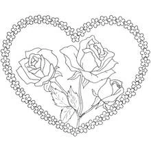 Dessin à colorier: Roses (Nature et saisons) #161883 - Coloriages à Imprimer Gratuits