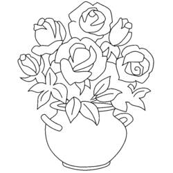 Dessin à colorier: Roses (Nature et saisons) #161887 - Coloriages à Imprimer Gratuits