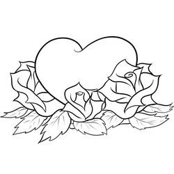Dessin à colorier: Roses (Nature et saisons) #161945 - Coloriages à Imprimer Gratuits