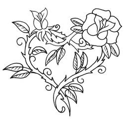 Dessin à colorier: Roses (Nature et saisons) #161961 - Coloriages à Imprimer Gratuits