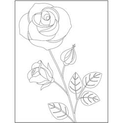 Coloriage Roses (Nature et saisons) #176457 à imprimer et colorier