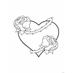 Coloriage Roses (Nature et saisons) #176470 à imprimer et colorier