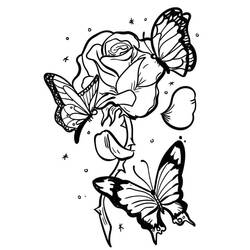 Coloriage Roses (Nature et saisons) #176486 à imprimer et colorier